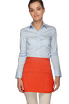 Orange Three Pocket Rounded Bottom Waist Apron Available In Standard Size and Extra Large Item #350-180 Orange Three Pocket Rounded Bottom Waist Apron Available In Standard Size and Extra Large Item #350-180