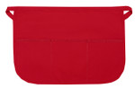 Red Three Pocket Rounded Bottom Waist Apron Available In Standard Size and Extra Large Item #350-180