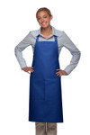 Royal Blue Adjustable Neck Hospitality Apron with One Large Patch Pocket and Pencil Divide 34"L x 24"W Item #350-221