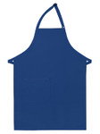 Royal Blue Adjustable Neck Hospitality Apron with One Large Patch Pocket and Pencil Divide 34"L x 24"W Item #350-221