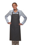 Charcoal Gray Adjustable Neck Hospitality Apron with One Large Patch Pocket and Pencil Divide 34"L x 24"W Item #350-221