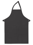 Charcoal Gray Adjustable Neck Hospitality Apron with One Large Patch Pocket and Pencil Divide 34"L x 24"W Item #350-221