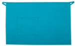 Turquoise Blue One Pocket Half Bistro Server Apron With Pencil Divide 19"L x 28"W Item #350-111