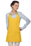 Yellow Scoop Neck Front With Adjustable Neck Strap And Three Pockets 28"L x 29"W Item#350-305