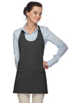 Charcoal Gray Scoop Neck Front With Adjustable Neck Strap And Three Pockets 28"L x 29"W Item#350-305