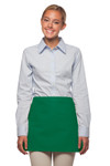 Kelly Green No Pocket Restaurant Server Waist Apron 14"L x 23"W Item#350-100NP