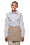 Khaki No Pocket Restaurant Server Waist Apron 14"L x 23"W Item#350-100NP