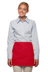 Red No Pocket Restaurant Server Waist Apron 14"L x 23"W Item#350-100NP