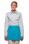 Turquoise Blue No Pocket Restaurant Server Waist Apron 14"L x 23"W Item#350-100NP