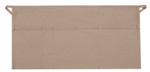 Khaki Four Pocket Restaurant Server Waist Apron 12"L x 23"W Item#350-100DP