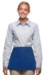 Royal Blue Four Pocket Restaurant Server Waist Apron 12"L x 23"W Item#350-100DP