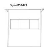 Charcoal Gray Restaurant Server Full Length Bistro Apron With Three Pockets 32"L x 28"W Item#350-123