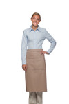 Khaki Full Length Server Bistro Apron With Two Centered Pockets 32"L x 28"W Item#350-128 Khaki Full Length Server Bistro Apron With Two Centered Pockets 32"L x 28"W Item#350-128