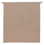 Khaki Full Length Server Bistro Apron With Two Centered Pockets 32"L x 28"W Item#350-128 Khaki Full Length Server Bistro Apron With Two Centered Pockets 32"L x 28"W Item#350-128