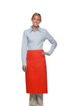 Orange Full Length Server Bistro Apron With Two Centered Pockets 32"L x 28"W Item#350-128
