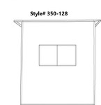 Orange Full Length Server Bistro Apron With Two Centered Pockets 32"L x 28"W Item#350-128