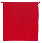 Red Full Length Server Bistro Apron With Two Centered Pockets 32"L x 28"W Item#350-128