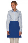 Royal Blue No Pocket Restaurant Server Half Bistro Waist Apron 19"L x 28"W Item # 350-110NP Made in the USA