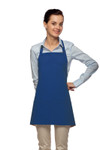 Royal Blue Three Pocket Bib Apron With Chest Pencil Pocket 24"L x 28"W Item#350-201