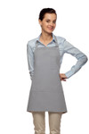 Silver Gray Three Pocket Bib Apron With Chest Pencil Pocket 24"L x 28"W Item#350-201 Silver Gray Three Pocket Bib Apron With Chest Pencil Pocket 24"L x 28"W Item#350-201