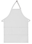 White Restaurant Server Bib Apron with Three Centered Pockets and Adjustable Neck Strap 34"L x 24"W Item#350-223 White Restaurant Server Bib Apron with Three Centered Pockets and Adjustable Neck Strap 34"L x 24"W Item#350-223