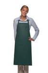 Hunter Green Unisex Restaurant Server Bib Style Apron with Four Pockets and Adjustable Neck Strap 34"L x 24"W Item#350-224 Hunter Green Unisex Restaurant Server Bib Style Apron with Four Pockets and Adjustable Neck Strap 34"L x 24"W Item#350-224