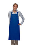 Royal Blue Unisex Restaurant Server Bib Style Apron with Four Pockets and Adjustable Neck Strap 34"L x 24"W Item#350-224 Royal Blue Unisex Restaurant Server Bib Style Apron with Four Pockets and Adjustable Neck Strap 34"L x 24"W Item#350-224