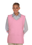 Light Pink V-Neck Squared Bottom Two Pocket Cobbler Apron Available In Regular Size And Extra Large Item#350-435 Light Pink V-Neck Squared Bottom Two Pocket Cobbler Apron Available In Regular Size And Extra Large Item#350-435