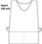 Light Pink V-Neck Squared Bottom Two Pocket Cobbler Apron Available In Regular Size And Extra Large Item#350-435 Light Pink V-Neck Squared Bottom Two Pocket Cobbler Apron Available In Regular Size And Extra Large Item#350-435