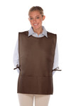 Brown Rounded-Neck Squared Bottom Two Pocket Cobbler Apron Available In Regular Size And Extra Large Item#350-440