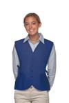 Royal Blue Two Pocket Vested Cobbler Apron With Non-Working Buttons Available In Sizes Regular And Extra Large Item#350-430 Royal Blue Two Pocket Vested Cobbler Apron With Non-Working Buttons Available In Sizes Regular And Extra Large Item#350-430