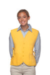 Yellow Two Pocket Vested Cobbler Apron With Non-Working Buttons Available In Sizes Regular And Extra Large Item#350-430 Yellow Two Pocket Vested Cobbler Apron With Non-Working Buttons Available In Sizes Regular And Extra Large Item#350-430