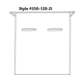 Maroon Full Length European Bistro Apron With Two Elegant Inset Pockets 32"L x 28"W Item#350-120-2I