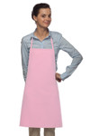 Light Pink No Pocket Mid-Length Restaurant Server Bib Style Apron 28"L x 24"W Item#350-205 Light Pink No Pocket Mid-Length Restaurant Server Bib Style Apron 28"L x 24"W Item#350-205