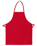 Red No Pocket Mid-Length Restaurant Server Bib Style Apron 28"L x 24"W Item#350-205 Red No Pocket Mid-Length Restaurant Server Bib Style Apron 28"L x 24"W Item#350-205