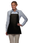 Black No Pocket Promotional Bib Apron 22"L x 18"W Item#350-215NP Black No Pocket Promotional Bib Apron 22"L x 18"W Item#350-215NP
