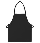 Black No Pocket Promotional Bib Apron 22"L x 18"W Item#350-215NP Black No Pocket Promotional Bib Apron 22"L x 18"W Item#350-215NP