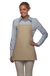 Khaki No Pocket Promotional Bib Apron 22"L x 18"W Item#350-215NP Khaki No Pocket Promotional Bib Apron 22"L x 18"W Item#350-215NP