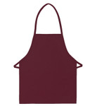 Maroon No Pocket Promotional Bib Apron 22"L x 18"W Item#350-215NP