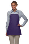 Purple No Pocket Promotional Style Bib Apron 22"L x 18"W Item#350-215NP Purple No Pocket Promotional Style Bib Apron 22"L x 18"W Item#350-215NP