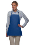 Royal Blue Promotional Style No Pocket Bib Apron 22"L x 18"W Item#350-215NP Royal Blue Promotional Style No Pocket Bib Apron 22"L x 18"W Item#350-215NP