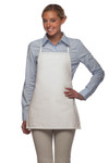 White Promotional Style No Pocket Bib Apron 22"L x 18"W Item#350-215NP