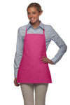 Hot Pink Promotional Style No Pocket Bib Apron 22"L x 18"W Item#350-215NP