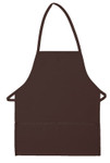 Brown Two Pocket Promotional Bib Style Apron 22"L x 18"W Item#350-215 Brown Two Pocket Promotional Bib Style Apron 22"L x 18"W Item#350-215