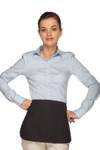 Black No Pocket Dealer Waist Apron With Elastic Adjustable Belt & Fast Click Quick On and Off Feature Available in 5 Great Sizes Item#350-160 Black No Pocket Dealer Waist Apron With Elastic Adjustable Belt & Fast Click Quick On and Off Feature Available in 5 Great Sizes Item#350-160