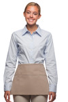 Khaki Three Pocket Restaurant Server Waist Apron With Adjustable Webbing Belt Available In Two Great Sizes Item#350-104 Khaki Three Pocket Restaurant Server Waist Apron With Adjustable Webbing Belt Available In Two Great Sizes Item#350-104