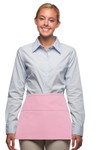Light Pink Three Pocket Restaurant Server Waist Apron With Adjustable Webbing Belt Available In Two Great Sizes Item#350-104 Light Pink Three Pocket Restaurant Server Waist Apron With Adjustable Webbing Belt Available In Two Great Sizes Item#350-104
