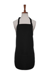 Black Two Pocket Kids Bib Apron With Breakaway Adjustable Neck Strap and Two Pockets Available in Two Great Sizes Item#350-252