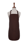 Brown Two Pocket Kids Bib Apron With Breakaway Adjustable Neck Strap and Two Pockets Available in Two Great Sizes Item#350-252
