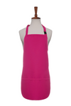 Hot Pink Two Pocket Kids Bib Apron With Breakaway Adjustable Neck Strap and Two Pockets Available in Two Great Sizes Item#350-252 Hot Pink Two Pocket Kids Bib Apron With Breakaway Adjustable Neck Strap and Two Pockets Available in Two Great Sizes Item#350-252